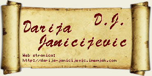 Darija Janičijević vizit kartica
